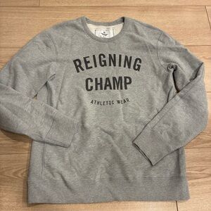 Reigning Champ Men’s Midweight Terry Gym Logo Crewneck Sweatshirt Size M